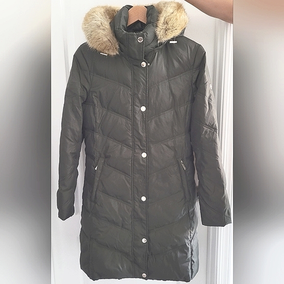 Michael Kors Winter Coat, Green, Size S - Picture 2 of 6